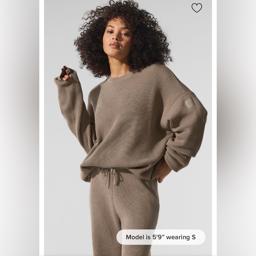 ALO Domain Rib Knit Crew Sweater